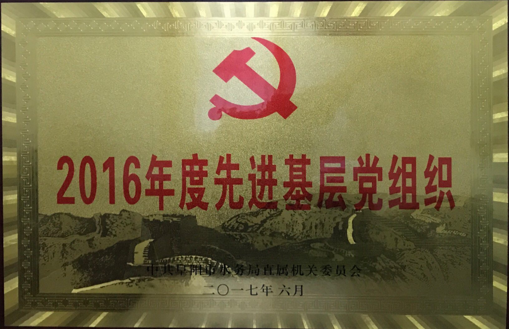 2016年先進基層黨組織