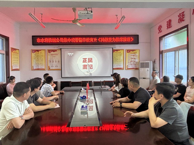 集中觀看警示教育片《持續(xù)發(fā)力縱深推進》主題黨日活動
